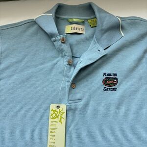 Cubavera Light Blue Polo Shirt with Florida Gators Logo